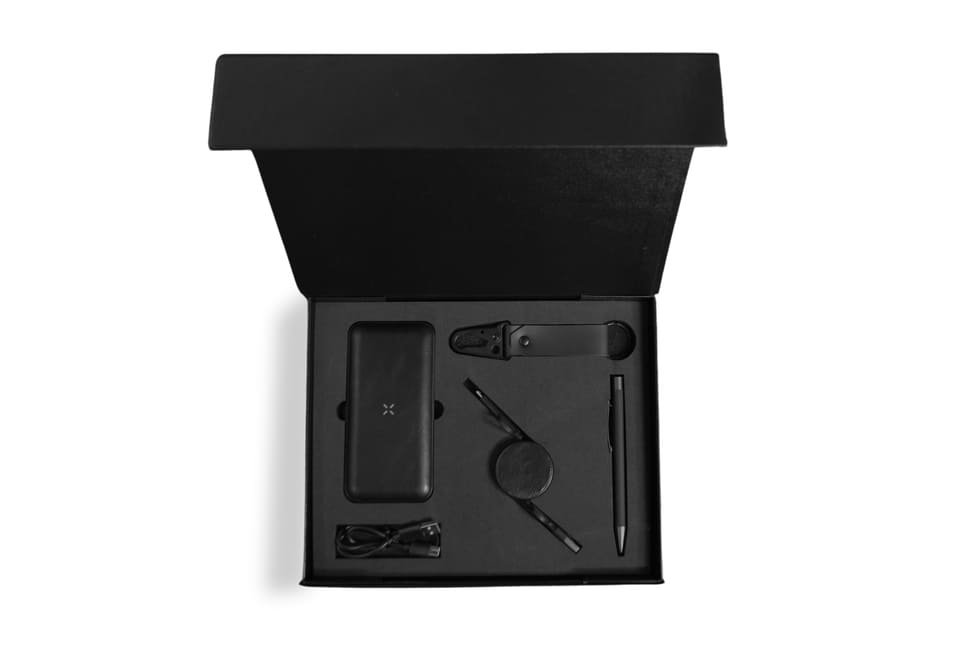 Black Leather Gift Set – Bright Colors Stationery