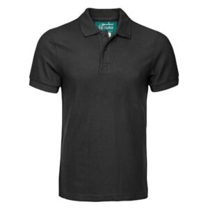 [SECURE Black-Small] SANTHOME SECURE Polo Shirt (Anti-microbial) (Small, Black)