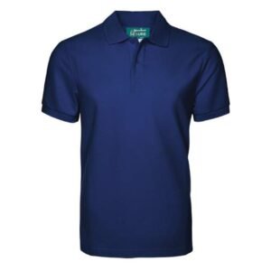 [SECURE Navy Blue-Small] SANTHOME SECURE Polo Shirt (Anti-microbial) (Small, Navy Blue)