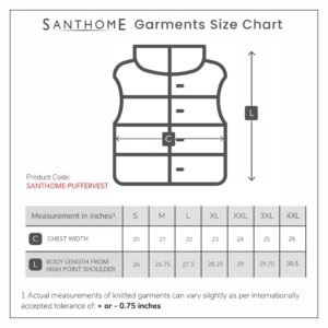 Santhome Zip Up Puffer Vest